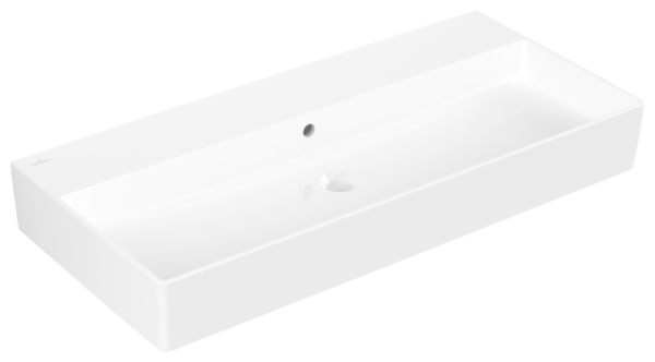 Villeroy & Boch Waschtisch Memento 2.0 1000x470mm, mit Überlauf Unterseite geschliffen Weiss Alpin