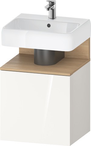 Duravit Qatego Waschtischunterbau wandhängend Weiß Hochglanz 490x420x645 mm - QA4077R30220000