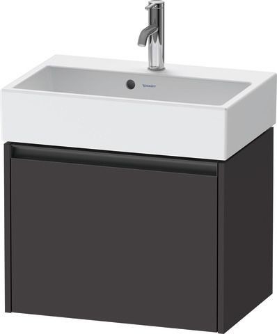 Duravit Ketho.2 Waschtischunterbau wandhängend Graphit Supermatt 584x390x440 mm - K25073080800000