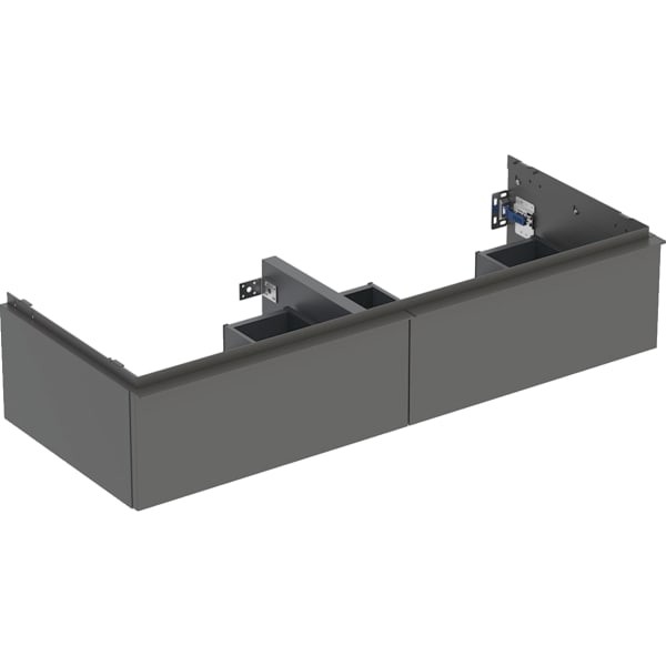 Geberit iCon Unterschrank für Doppel-Waschtisch, 2 Schubladen