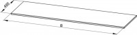 Bette Modules Bette Modules Abdeckplatte, 260x49,5x1,9 cm weiß Hochglanz, T426-800