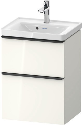 Duravit D-Neo Waschtischunterbau wandhängend Weiß Hochglanz 484x372x625 mm - DE43500BD220000