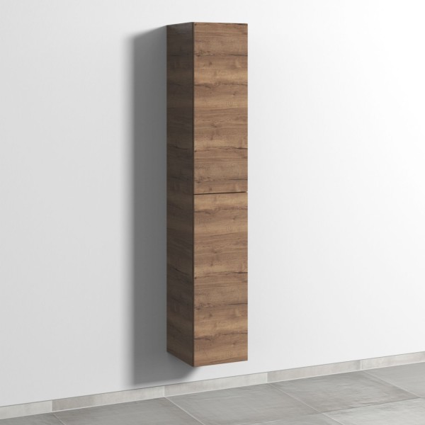 Sanipa 3way Hochschrank mit 2 Türen, Eiche-Tabak