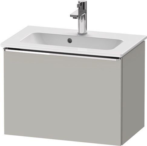 Duravit D-Neo Waschtischunterbau wandhängend Betongrau Matt 610x372x440 mm - DE4268010070000