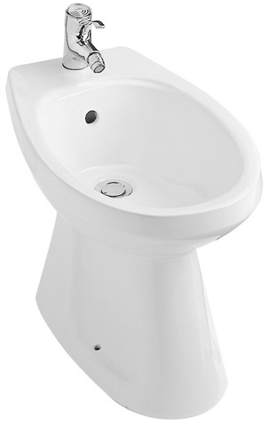 Villeroy & Boch Bidet Saval 2.0 370x575mm mit Überlauf bodenstehend Weiss Alpin