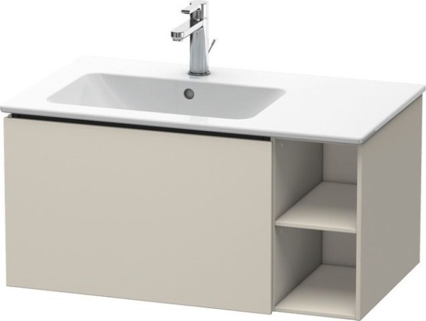 Duravit L-Cube Waschtischunterbau wandhängend Taupe Supermatt 820x481x400 mm - LC619108383