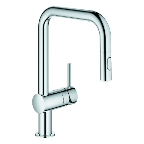 GROHE EH-Spültischbatterie Minta 32322 U-Auslauf Spülbrause chrom, 32322002