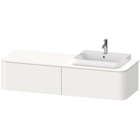 Duravit Happy D.2 Plus Konsolenwaschtischunterbau wandhängend Weiß Supermatt 1600x550x354 mm - HP494