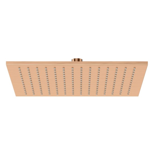 Herzbach LIVING SPA Slim-Regenbrause 300x300mm Copper Steel, 11.600300.2.39