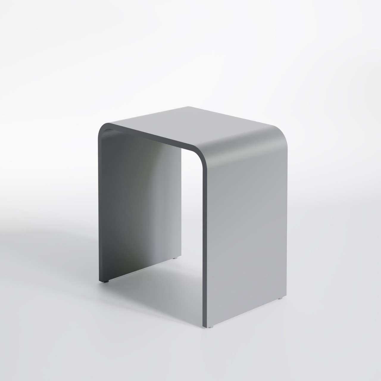 Steinberg Grau Hocker + Pouf, Serie 430 Hocker, Aus Mineostone, 400X300x430mm, 4307000 (40 X 30 X 43 Cm) - Image 4