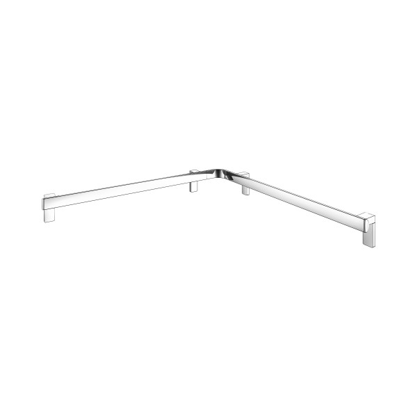KEUCO AXESS Eck-Dusch-/Wannenhandlauf aus Metall, 85 x 85 cm, 35011018800