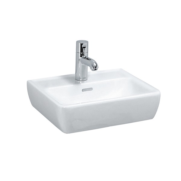 LAUFEN Handwaschbecken, LAUFEN Pro A, 450x340, ohne Hahnloch, mit Überlauf, weiß, 81195.1, 811951000