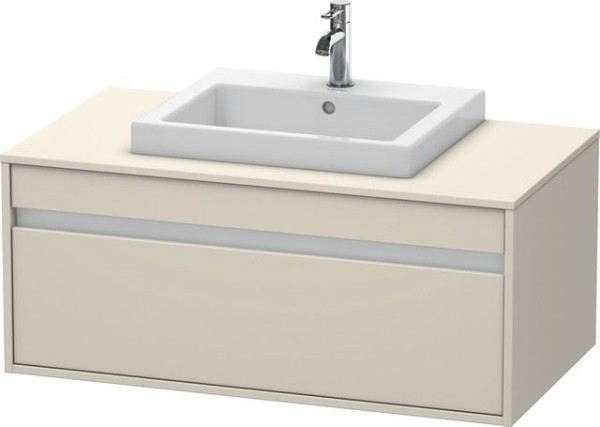 Duravit Ketho Konsolenwaschtischunterbau wandhängend Taupe Matt 1000x550x426 mm - KT679509191