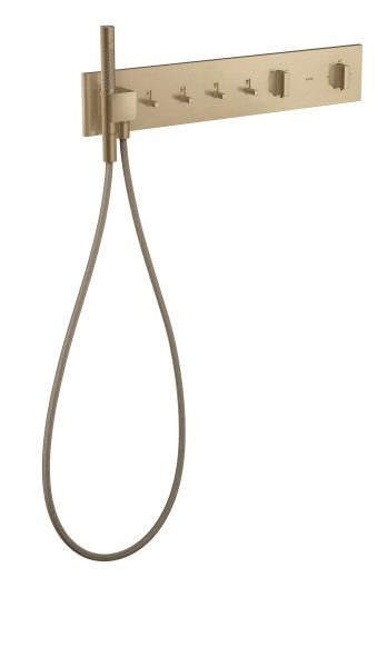 Hansgrohe Thermostatmodul 610/110 Axor ShowerComposition 4 Verbraucher, brushed bronze, 12573140