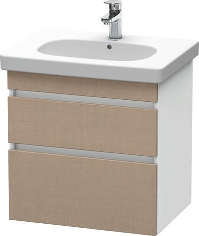 Duravit DuraStyle Waschtischunterbau wandhängend Leinen & Weiß Matt 600x453x610 mm - DS648307518