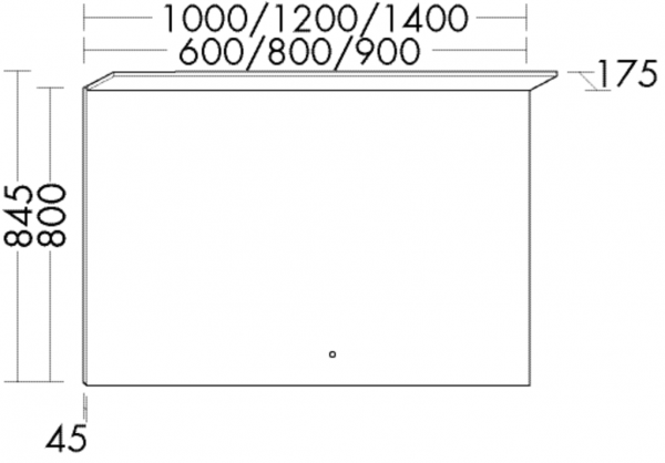 Burgbad Leuchtspiegel YSO PG2 HGL 800x1100x175 YSO PG2 HGL, SEYH110PN281