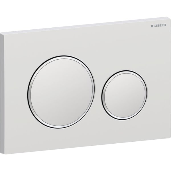 Geberit Geberit Betätigungsplatte Sigma20 für 2-Mengen-Spülung mattchrom-lackiert, 115882JQ1