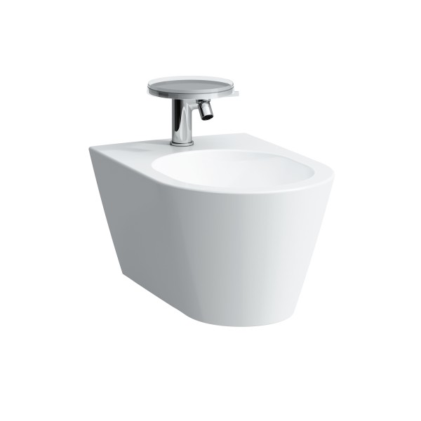 LAUFEN Wandbidet Kartell · LAUFEN 370x545, 1 Hahnloch mittig, weiß mit LCC, 83033.1, 8303314003021