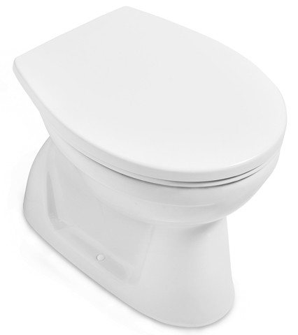 Villeroy & Boch Tiefspül-WC spülrandlos Newo 360x550x390mm ov bodenst. Abg. senkr. DF we Alpin
