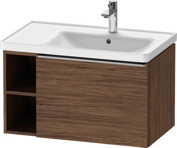 Duravit D-Neo Waschtischunterbau wandhängend Nussbaum dunkel Matt 784x452x440 mm - DE4257070210000