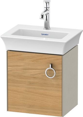 Duravit White Tulip Waschtischunterbau wandhängend Natur Eiche & Taupe Matt & Seidenmatt 384x298x410
