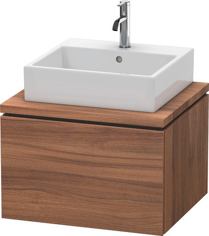 Duravit L-Cube Konsolenwaschtischunterbau wandhängend Nussbaum Matt 620x547x400 mm - LC581007979