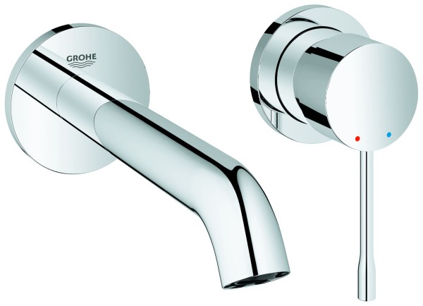 GROHE 2-Loch Waschtischarmatur Unterputz Essence Ausladung 183mm chrom, 29192001