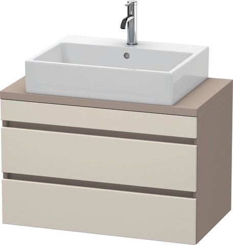 Duravit DuraStyle Konsolenwaschtischunterbau wandhängend Taupe & Basalt Matt 800x478x512 mm - DS5307