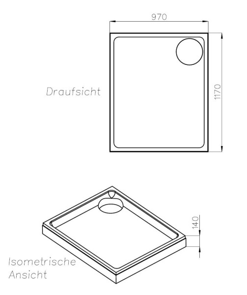 Neuesbad Wannenträger für Kaldewei Superplan NEU 100x120x2,5