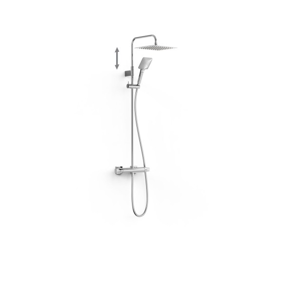 Tres Thermostat Aufputz Duschsystem Over wall , 19038706