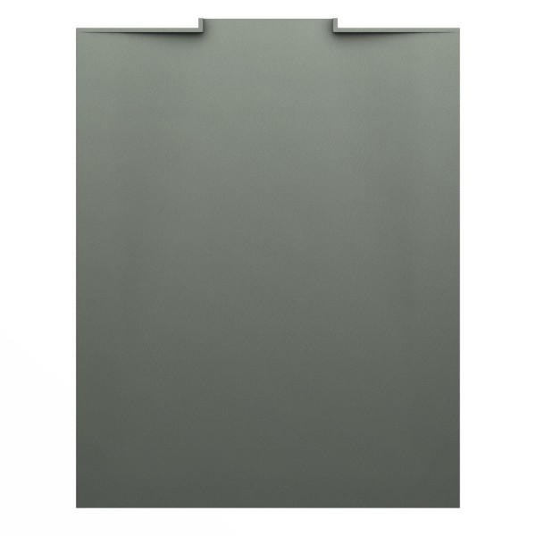 Laufen Duschwanne NIA 800x1000x30 Marbond mit Wandablauf betongrau, H2100320790001