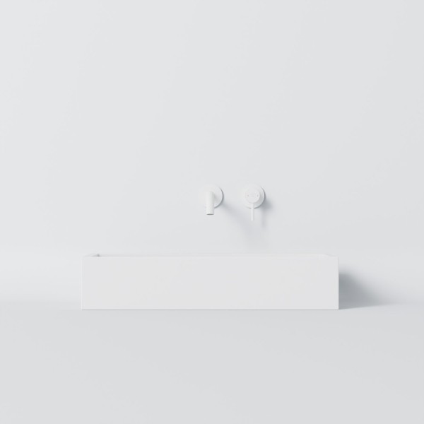 Steinberg Serie 440 Aufsatzwaschtisch, eckig, ohne Überlauf und Ablaufgarnitur, 760mm x 380mm x 155m