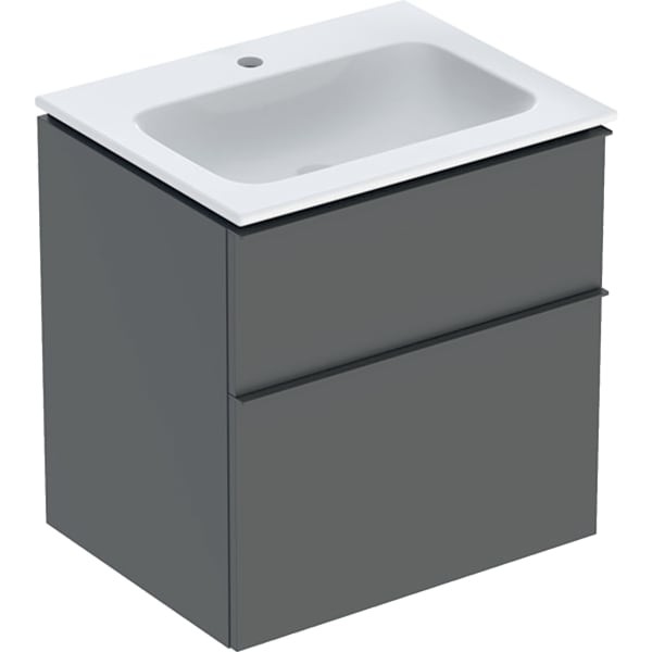 Geberit iCon Set Möbel-Waschtisch mit Unterschrank, 2 Schubladen