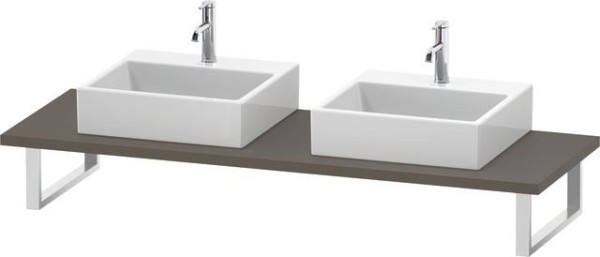 Duravit L-Cube Konsole Flanell Grau Seidenmatt 800x550x30 mm - LC107C09090
