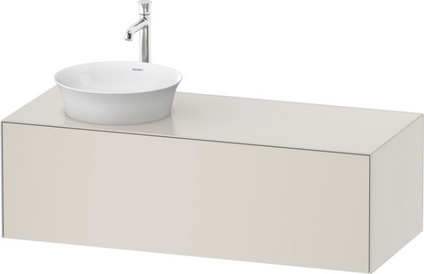 Duravit White Tulip Konsolenwaschtischunterbau wandhängend Nordic Weiß Seidenmatt 1300x550x408 mm -