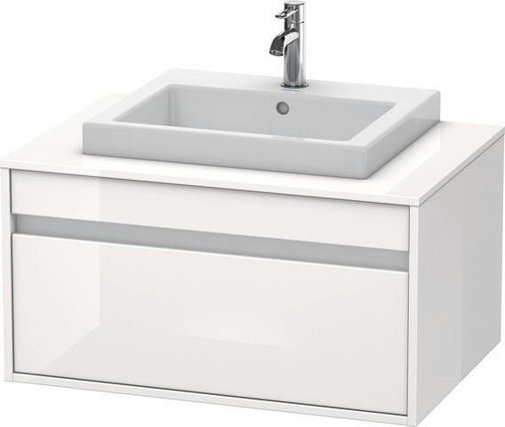 Duravit Ketho Konsolenwaschtischunterbau wandhängend Weiß Hochglanz 800x550x426 mm - KT679402222
