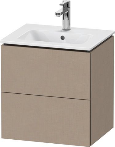 Duravit L-Cube Waschtischunterbau wandhängend Leinen Matt 520x421x550 mm - LC621807575
