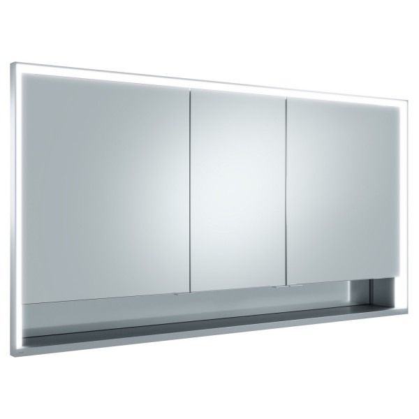 Keuco Spiegelschrank Royal Lumos 14316, Wandeinb.,silber-eloxiert,1400x735x165mm, 14316171301