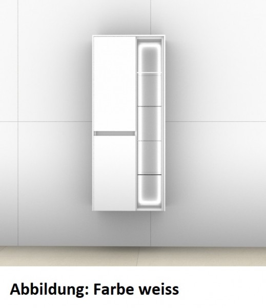 Artiqua 116 Midischrank, Graphit Struktur quer, 116-MTRB-1-50-R-7070-401