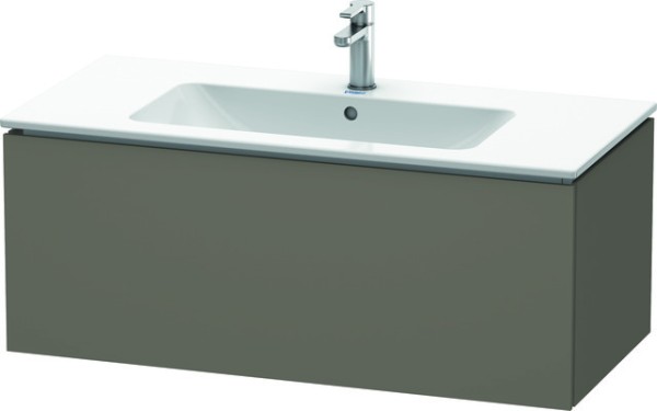 Duravit L-Cube Waschtischunterbau wandhängend Flanell Grau Seidenmatt 1020x481x400 mm - LC614209090