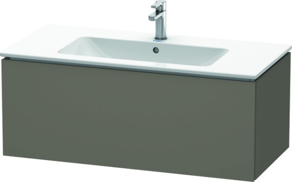 Duravit L-Cube Waschtischunterbau wandhängend Flanell Grau Seidenmatt 1020x481x400 mm - LC6142090900