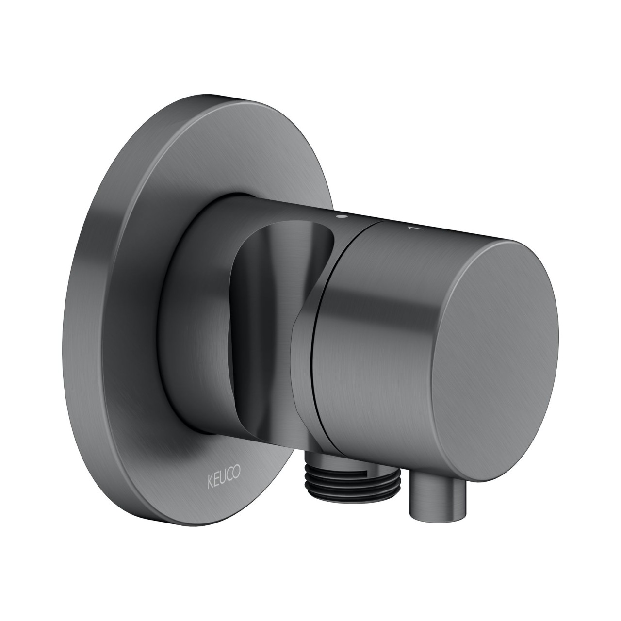 Keuco 2-Wege Umstellv. IXMO Comfort 59556, Schlauchan./Brauseh.,rund,Schwchr.geb., 59556131201 59556131201
