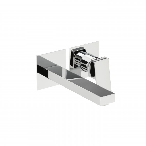 Herzbach neo castell Waschtisch Wandarmatur 80x80 Auslauf 210, Chrom, 12.203754.1.01