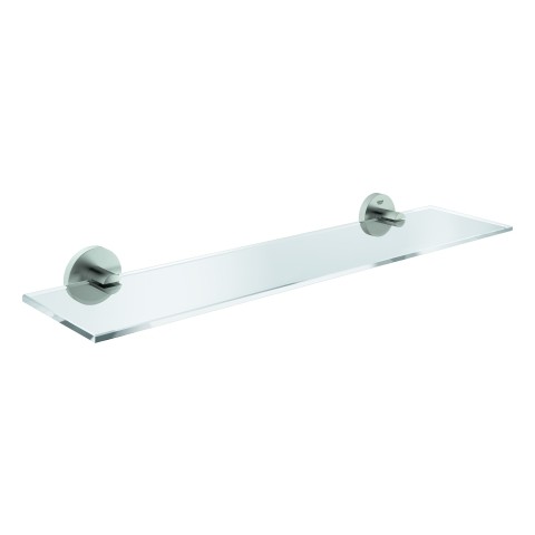 GROHE Ablage Essentials 40799 600mm Material Glas / Metall supersteel, 40799DC1