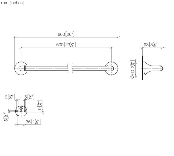 Dornbracht Badetuchhalter MADISON 83060361