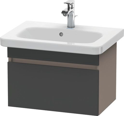 Duravit DuraStyle Waschtischunterbau wandhängend Graphit & Basalt Matt 580x368x398 mm - DS637904943