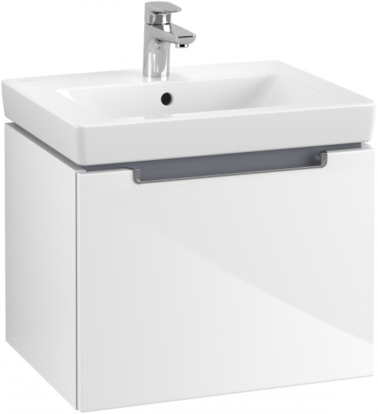 Villeroy & Boch Waschtischunterschrank Subway 2.0 A686 537x420x423mm Griff chromfarbig glänzend Glos