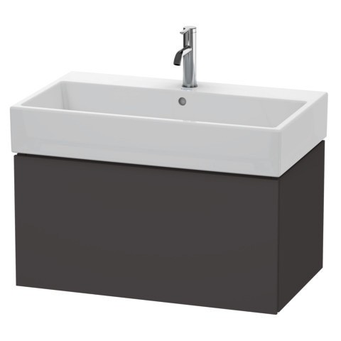 Duravit L-Cube Waschtischunterbau wandhängend Graphit Supermatt 784x459x394 mm - LC617708080