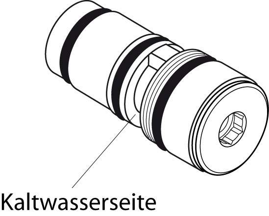 Ideal Standard Ventil komplett, Kaltwasser f.A1500NU