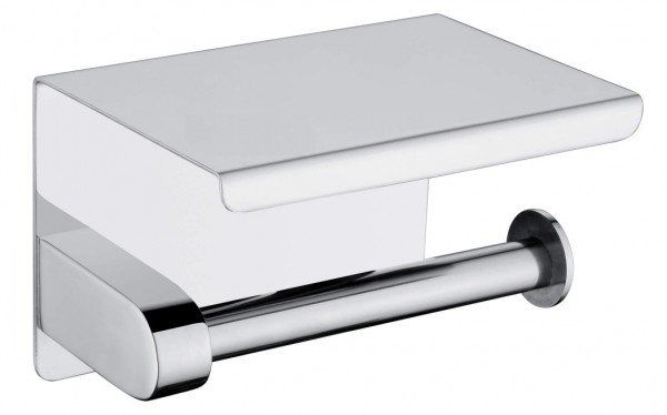 Neuesbad Serie 20 Wandmontage Papierhalter mit Deckel, chrom glänzend, Material Messing